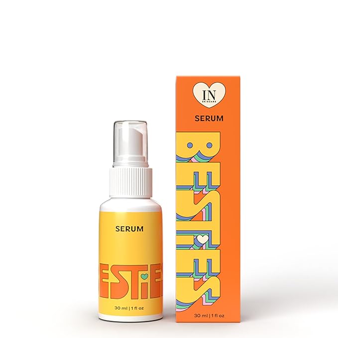 InstaNatural BESTIES Gentle Teen Face Serum | with Vitamin C, Hyaluronic Acid, Sea Buckthorn Oil for Uneven Tone, Hydration, Smoothness | Simple Skincare for Healthy Skin (for All Skin Types)