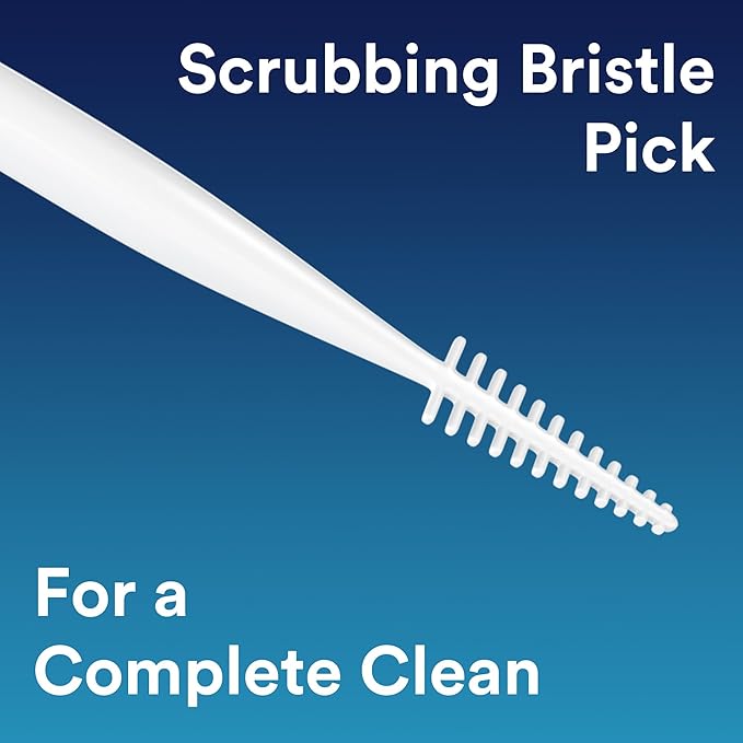 Dentek Complete Clean Easy Reach Floss Picks, Break & Shred-Proof Dental Floss Picks, 75 Count