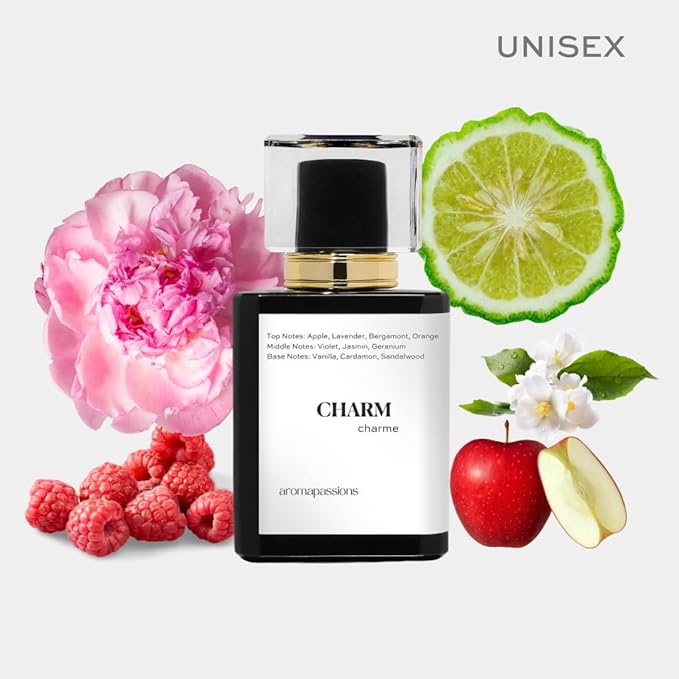 CHARM | Inspired by Parfums De MRLY LAYTON | Pheromone Perfume for Men and Women | Extrait De Parfum | Long Lasting Dupe Clone Perfume Cologne | Essential Oil Fragrance | (50 ml / 1.7 Fl Oz)