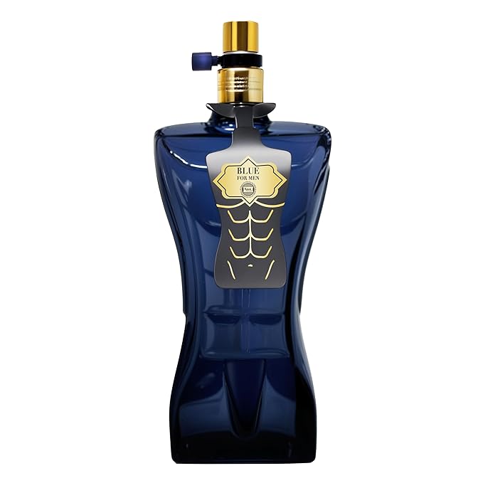 Hybrid & Company Blue For Men Gold Edition For Men Eau De Parfum Vaporisateur Natural Spray 3.4 Fl Oz (Pack of 2)
