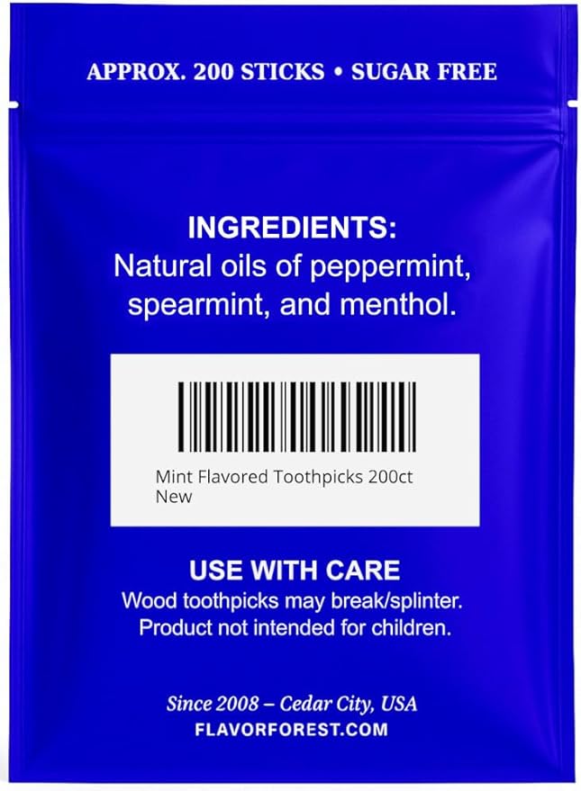 Mint Flavored Toothpicks 200ct