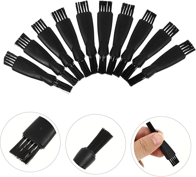 FOMIYES 50pcs Double Ended Electric Shaver Cleaning Brush Shaver Cleaning Tool Replacement Brush for Face Body Trimmer for Electric Razor