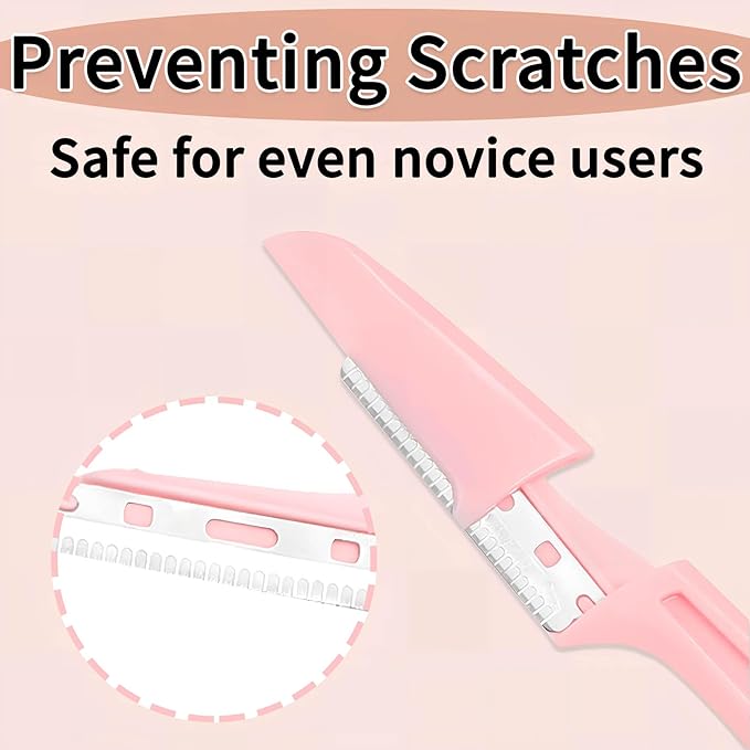 Dermaplaning Razors Tool for Women Face,3 PCS Eyebrow Razor,Facial Hair Removal for Women Sensitive Skin