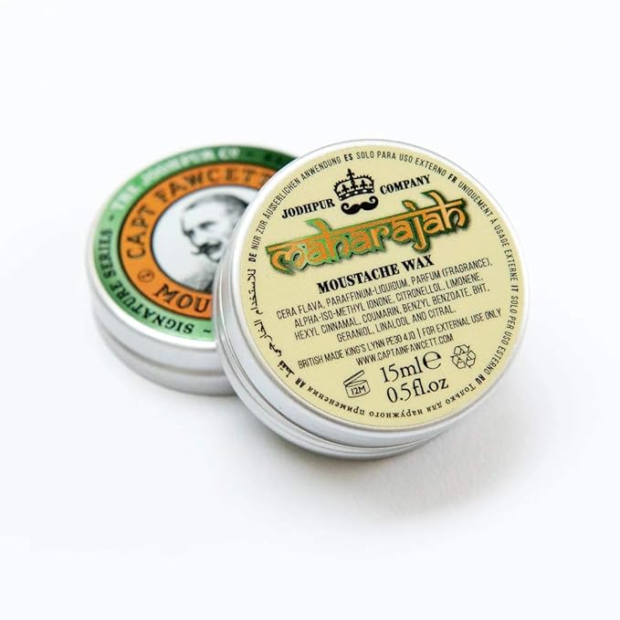 CAPTAIN FAWCETT Moustache Wax 0.5oz (0.5oz, Maharajah)