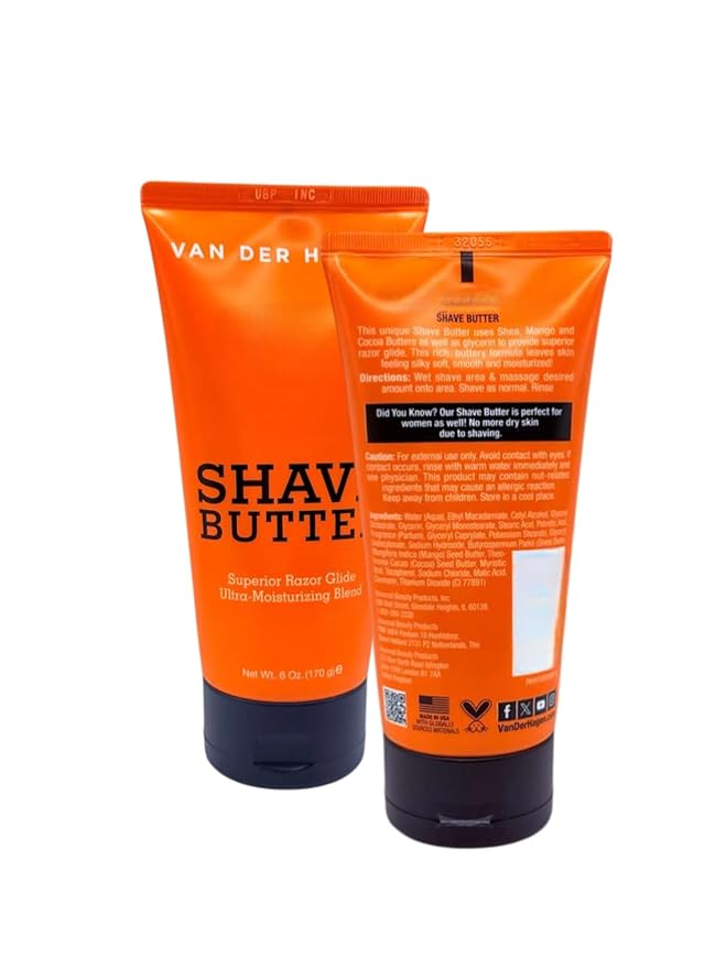 Shave Butter 6 oz – PACK 4– Ultra-Lubricating Shaving Cream – Prevents Nicks & Razor Burn – With Shea, Mango & Cocoa butter
