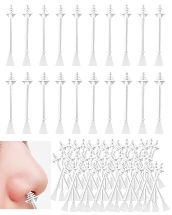 100 Pcs Wax Sticks, Nose Wax Kit Accessories, nose Waxing Sticks for hair removal，Nostril Nasal Cleaning Ear Face Eyebrows Hair Removal for Men Women