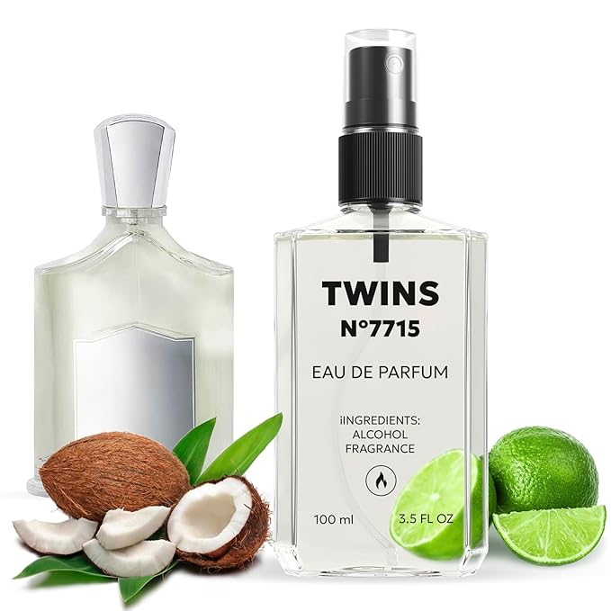 TWINS Impression of Virgin Island Water | Unisex Perfume for Women and Men Eau de Parfum | No.7715 | 3.4 Fl Oz / 100 ml