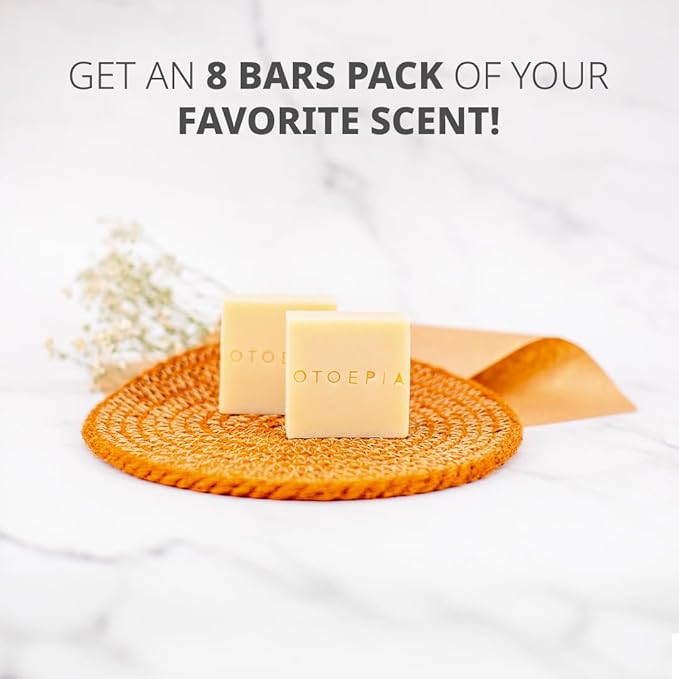 Natural Olive Oil Soap Bars - Lavendar Scent Pack of 8 Bars - Moisturizing, Gentle Cleansing - Variety Pack of 8 Scents Available