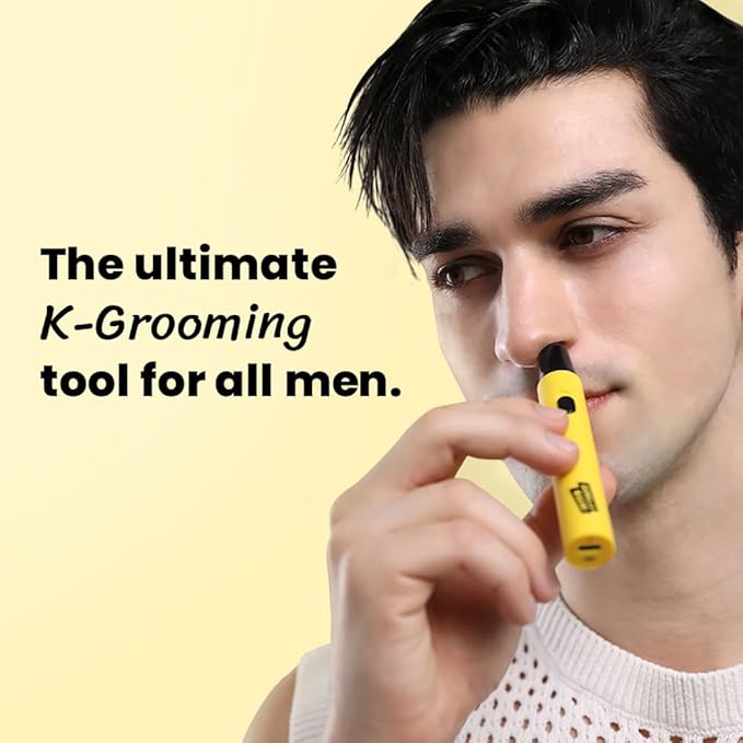 Gorilla Technique Nose Ear Hair Trimmer for Men, Rechargeable 4-in-1 Trimmer for Nose Ear Eyebrow Hair Removal, No Pull No Snag Grooming with High-Speed 10,000rpm Motor, 4 Heads_2025ver