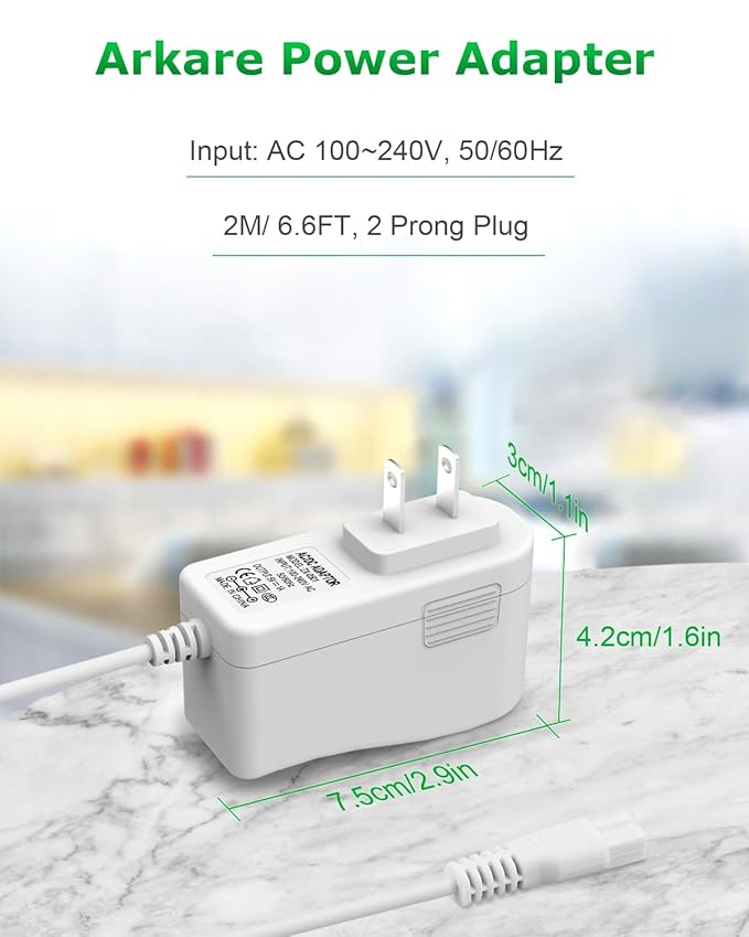 Meridian Trimmer Charger Replacement for Meridian Original M2B M2C M2G Electric Shaver Trimmer 5V Charging Cable for Meridian Power Cord 5V 1A Wall Charger AC Power Adapter White with Shaver Brush