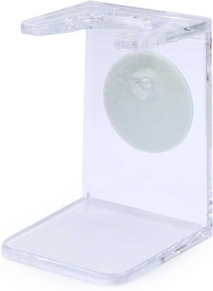 Edwin Jagger RH5S Small Drip Stand, Clear for use with Small (19mm) and Medium (21mm) neck Shaving Brushes