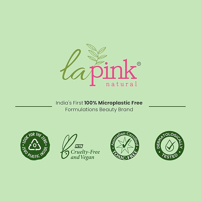 La Pink Vitamin C Sunscreen For Men and Women | SPF 50 PA++++ UVA + UVB, Hydration & Moisturization 100% Microplastic Free Formulation | Non Greasy | Zero White Cast | 50gm
