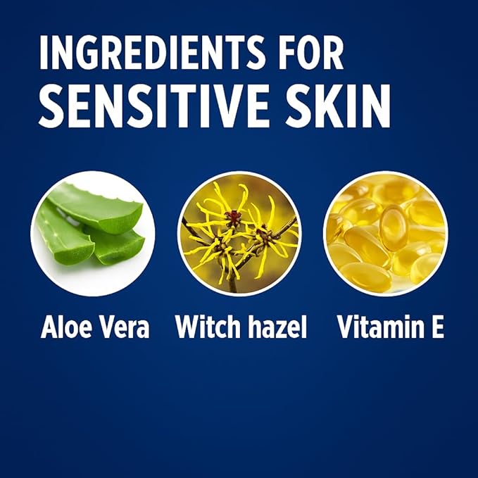 Fragrance-Free Shaving Gel for Men, Sensitive Skin Protection, Smooth Razor Glide, Hydrating Shave Gel with Aloe, 7 oz, Non-Irritating Formula