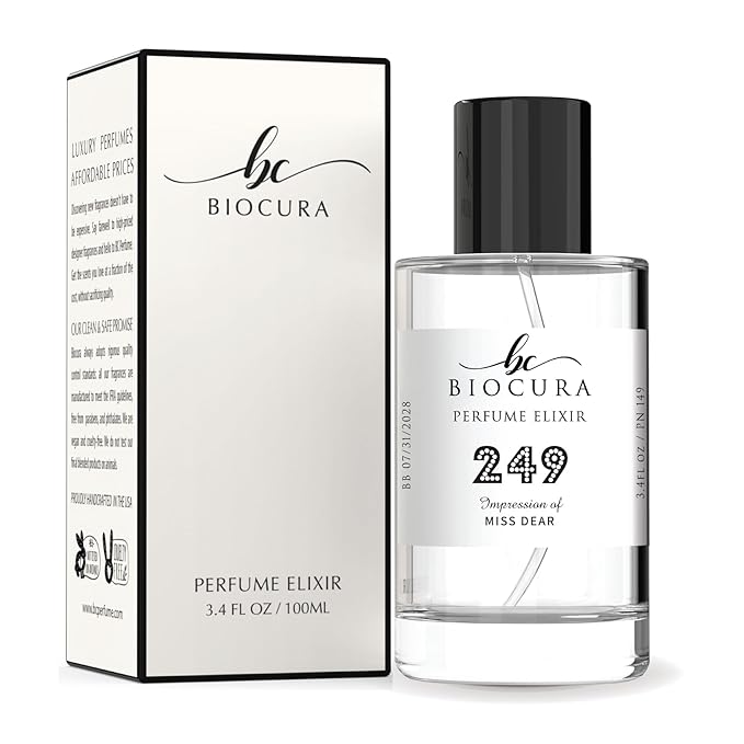 BC Perfume 249 Inspired by Miss Dear For Women Replica Fragrance Dupes Eau de Parfum Spray Bottle 3.4 Fl Oz/100ml-X1