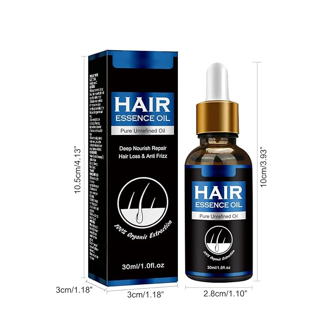 30ml Men's Hair Growth Oil for Thinning Hair – Hair Regrowth Treatment for Balding & Receding Hairline, Natural Hair Thickening Serum with Rosemary & Ginseng