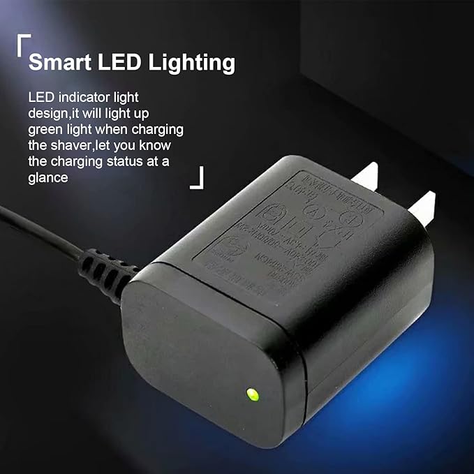 LinMei Adapter Power Cord 4.3V Compatible with Philips Norelco QP2520/90 QP2520/70 QP2520/72 A00390 BT3206 Electric Shaver Multigroom Beard Trimmer Adapter Power Charging Cord