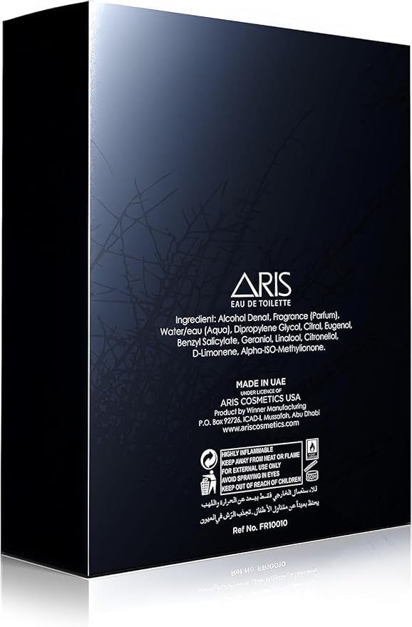 ARIS Hunk Eau de Parfum – Long-Lasting Lemon and Woody Fragrance for Men – 100mL Perfume Spray with Bonus 15mL Perfume Sample (Randomly Selected)