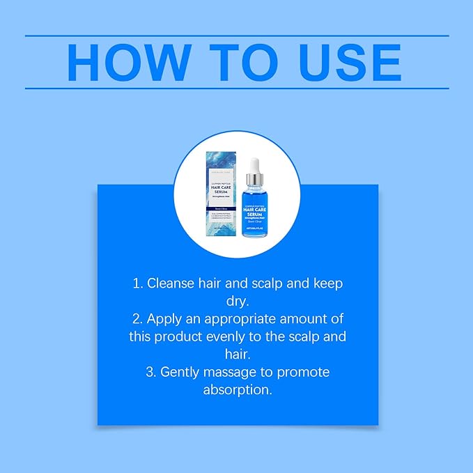 30ml Copper Peptide Hair Serum for Thinning Hair – Biotin & Ginseng Root Extract to Support Scalp Health and Boost Volume
