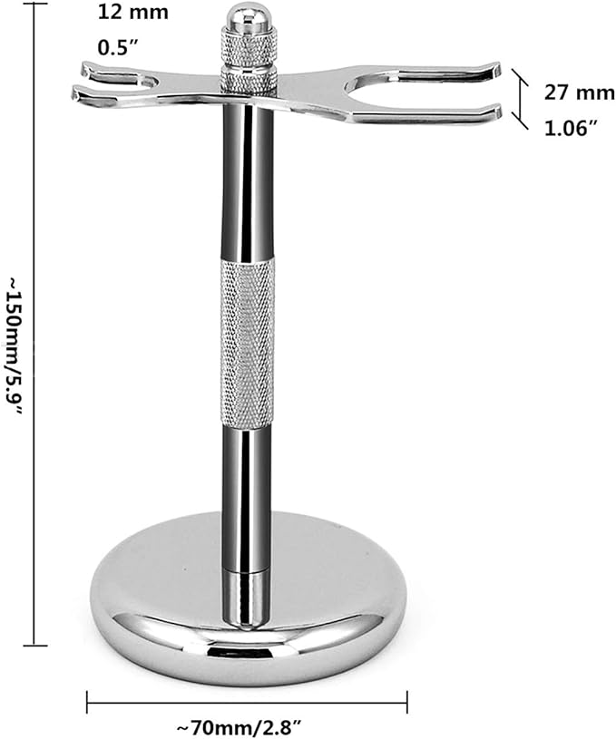 Premium Razor and Shaving Brush Stand Safety Razor Double-Sided Holder