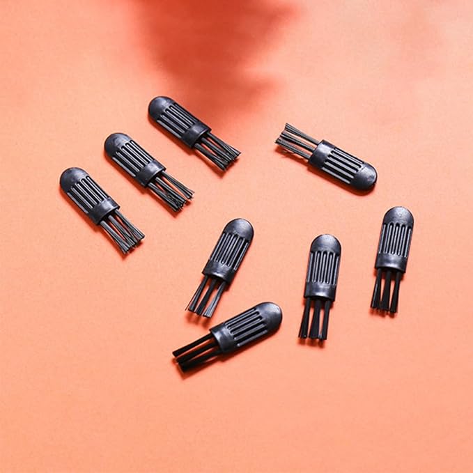 VILLCASE 100pcs Electric Shaver Brush Nose Hair Trimmer Cleaner Brush Set Black for Men’s Razor Cleaning and Ear Wax Removal Tools