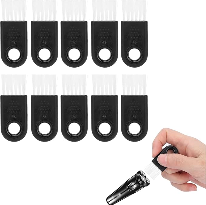 Agatige 10Pcs Electric Shaver Cleaning Brush, Razor Cleaner Set, Multifunctional Clipper Brush Trimmer Cleaner Set, Stubble Removal Razor Cleaning Tool