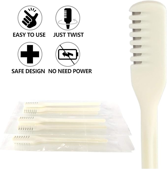 Seki Japan Nose Hair Trimmer Clipper Cutter Safety Protected Razor Hair Removal (Pack of 10 Pieces)