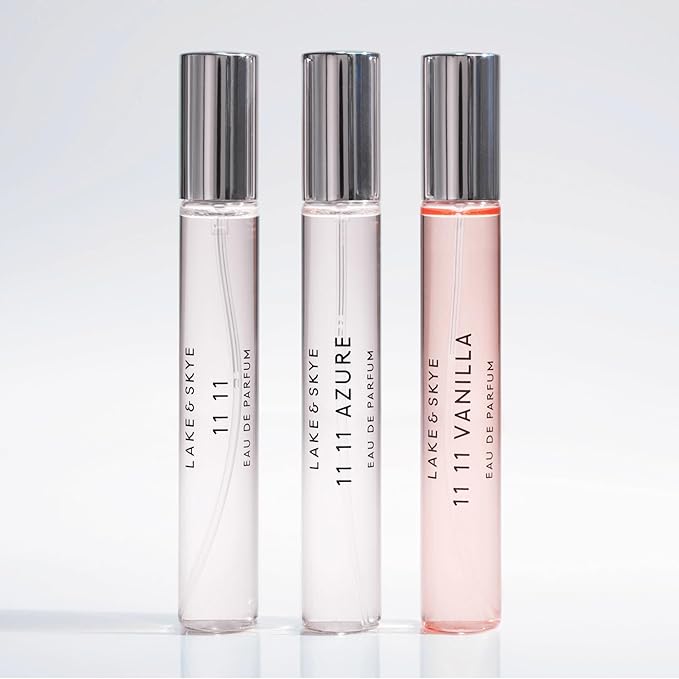 Lake & Skye 11 11 Vanilla Eau de Parfum Travel Spray 15mL - Vanilla, Cashmere, Dreamy, Crème, Skin Musk, Clean, Vegan, Paraben-Free, Cruelty-Free
