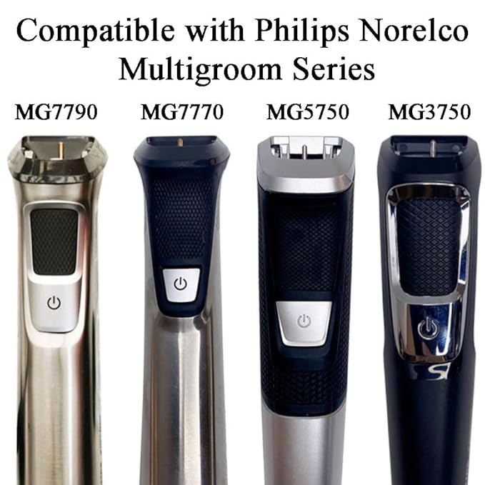 Replacement Trimmer Head Mini Foil Blade Cutter Compatible with Philips Norelco Shaver Multigroom Model MG7750,MG7770,MG7790,MG7791,MG3750,MG5750,BT5511 Shaver Attachment Replacement Part