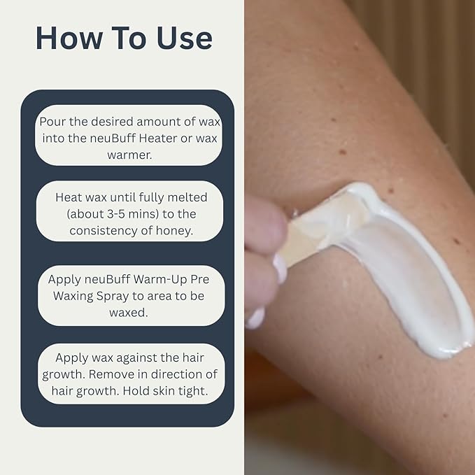 Waxed It Hard Wax Beads for Hair Removal, Gentle Formulation for Silky Smooth Skin in All Areas, Ideal for Sensitive Skin, Designed for Use with neuBuff Collapsible Silicone Wax Warmer
