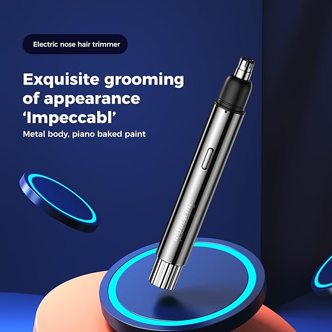 Battery Personal Trimmer for Hygienic Grooming with for Eyebrows, Neckline, Nose, Ears, & Other Detailing Rechargeable and Easy to Carry