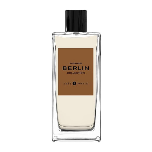 Pret à Porter City Collection Berlin Eau de Parfum for Men 3.4 fl oz (Pack of 1), An Intriguing Ambery Fougère Fragrance, Notes of Black Pepper, Cedarwood, and Vanilla, Long Lasting Fragrance