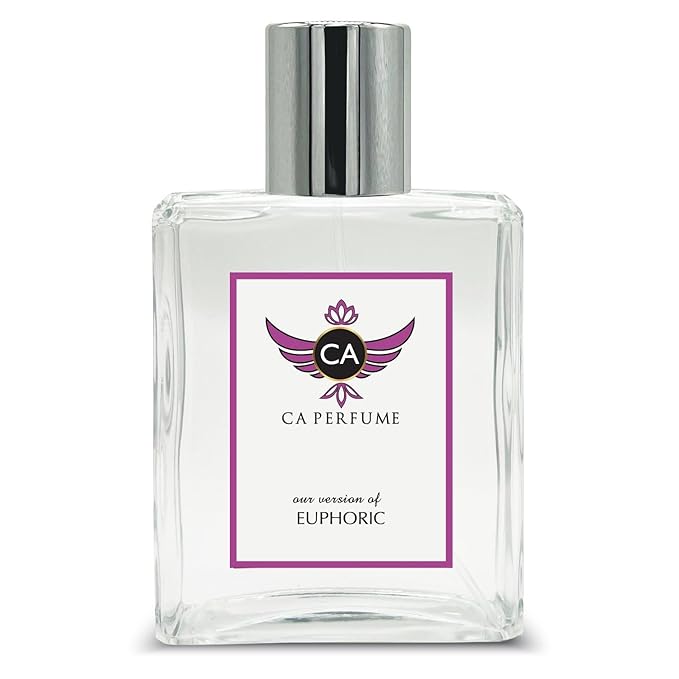 CA Perfume Impression of Euphoric Amber Floral Fragrance Long Lasting Womens Perfume Eau De Parfum 3.4 Fl Oz 100ml