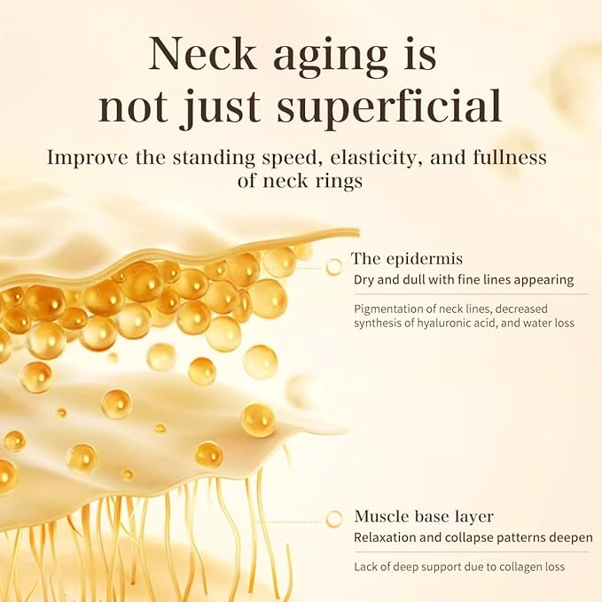 VENROCK Anti-Aging Neck Cream with Niacinamide & Hyaluronic Acid – Firming, Brightening Formula for Women and Men to Smooth Crepey Skin and Improve Neck Texture, 1.76 Oz