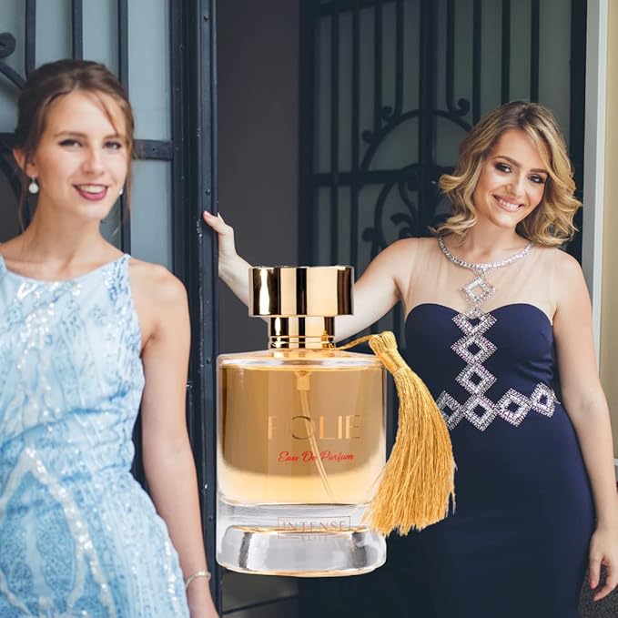 INTENSE ELITE Folie Eau De Parfum for Women 100ML (3.4Oz) Arabian Perfumes for women With Saffron & Red Fruits Notes Long Lasting Perfume for Women
