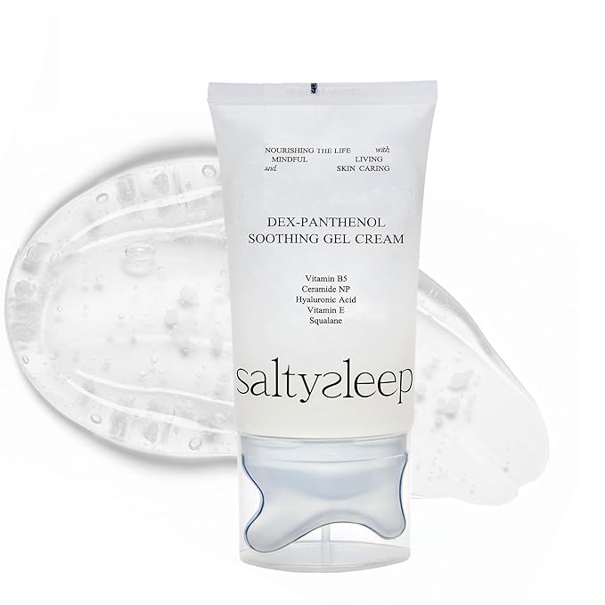 Soothing Gel Cream wtih Guasha - Hydrating Face Moisturizer, Dex-Panthenol, Hyaluronic Acid, Ceramide, Squalane, Vitmains, Korean Skincare for All Skin Types, Elasticity & Glow 3.38 fl oz