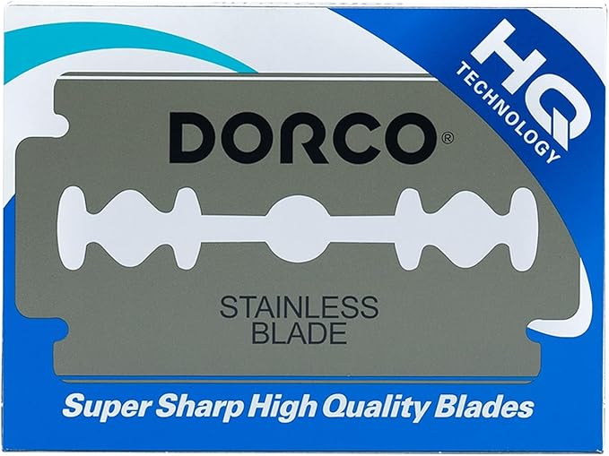 DORCO ST300 Platinum Double Edge Razor Blades | 100 Blades (1 Box)