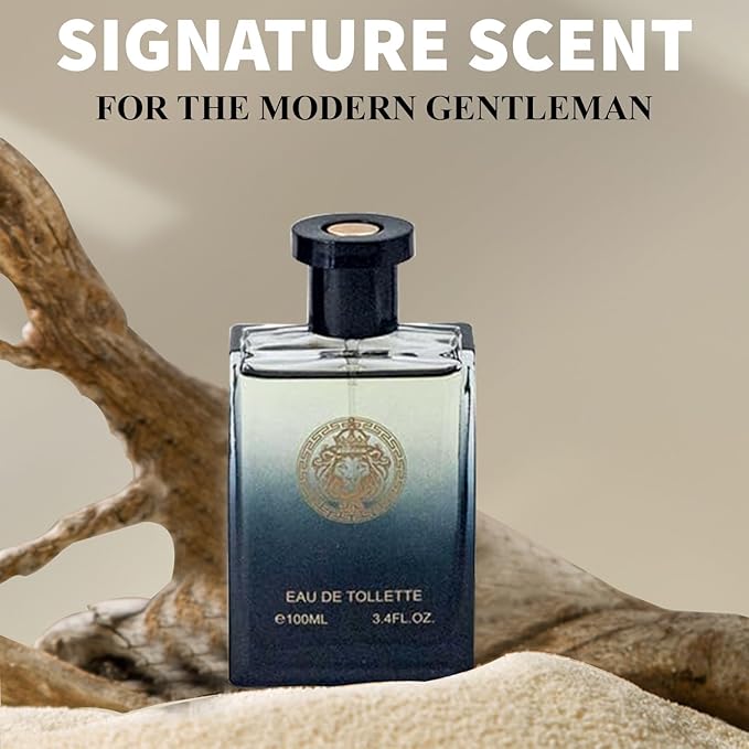 Lion Versatile Cologne for Men 3.4oz/100ml Each Scent Fresh Aromatic Floral Masculine Oriental Woody Notes Individually Boxed Fragrance for Men Pack of 5