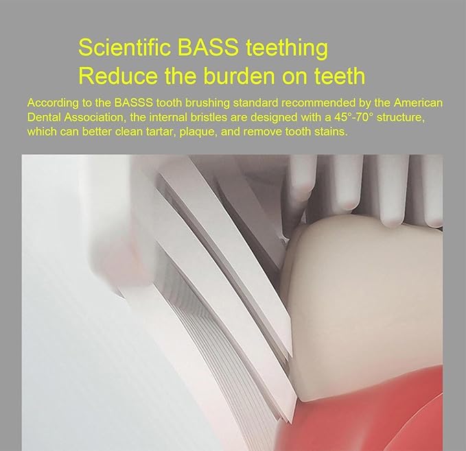 U-Shaped Electric Toothbrush, Automatic Whitening Silicone Oral Cleaner, 3 Modes, High-Speed Vibration, Waterproof