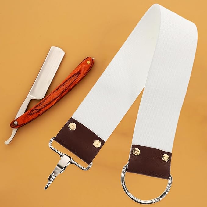 VALICLUD Canvas Sharpening Strop Double Layer Barber Shaving Strap for Straight Lightweight Design for Home and Maintains Sharpness and Comfort