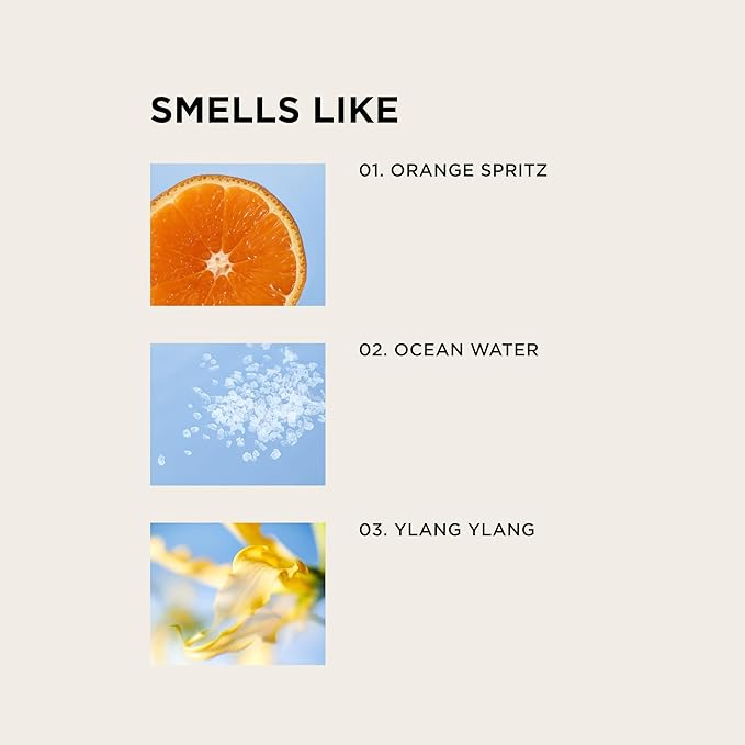 By Rosie Jane Body & Hair Perfume Mist (Beach Baby) - Clean Hair & Body Mist for Women - With Notes of Orange Spritz, Ocean Water & Ylang Ylang (115ml)