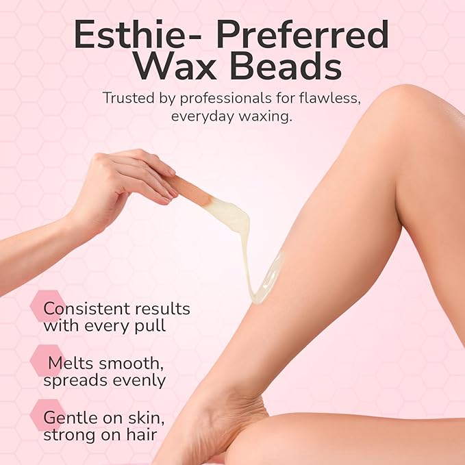 WAXXED Cream Hard Wax Beads 2.2LB – Titanium Dioxide–Infused Cream Wax for Everyday Use – Smooth Application for Sensitive Areas – Clean Removal with Less Residue - Ideal for Professional & Home Use
