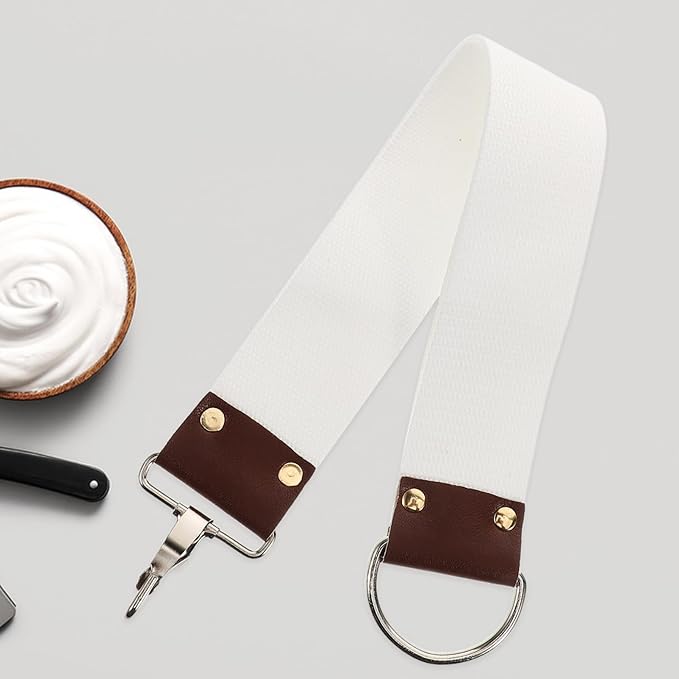 Professional Barber Dual Layer Canvas Sharpening Belt for Smooth Shaving Portable and Compact Design for Home Travel Use for Straight Maintenance