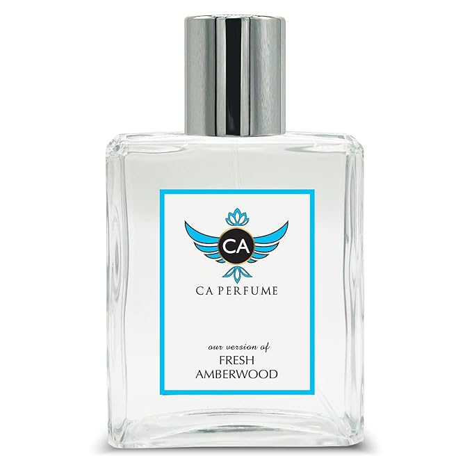 CA Perfume Impression of Fresh Amberwood For Unisex Amber Woody Fragrance Long Lasting Perfume Eau De Parfum 3.4 Fl Oz 100ml