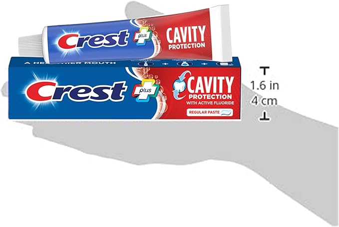 Crest Cavity Protection Toothpaste Regular - 8.2 Ounce (Pack of 4)