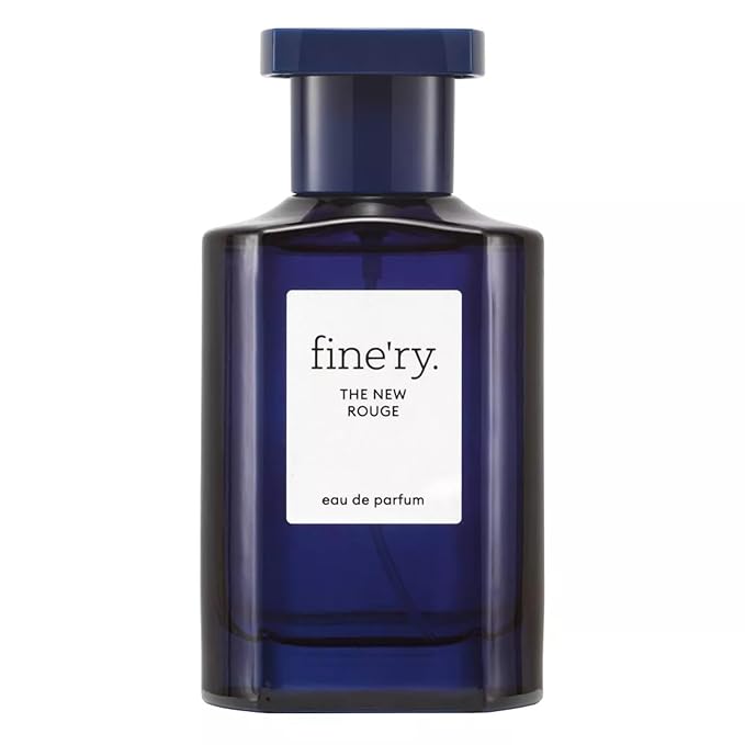 Fine'ry Amber Saffron Perfume - The New Rouge, for Women & Men, Long-Lasting Unisex Cologne - Golden Saffron, Amber & Sandalwood - Warm Woody Resin, Full Size Hair & Body Eau de Parfum (60mL)