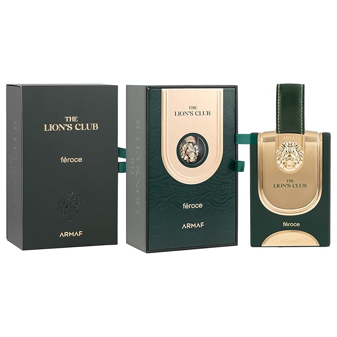 Armaf The Lion’s Club Feroce – Aromatic, Spicy, Oud – Eau de Parfum Spray Long-Lasting Fragrance for Men, 3.4 Ounce / 100 ml
