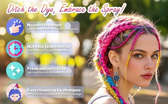 Hair Spray,Hair Color Spray Dye,Grey Temporary Hair Color Dye for Kids Women Men,Hairspray Color Pomades,Washable Color HairSpray for Party, Cosplay,Halloween,Christmas. (Green)