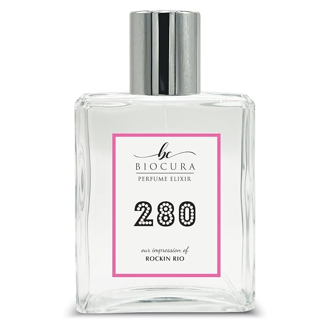 BC Perfume 280 Inspired by Rockin Rio For Women & Men Replica Fragrance Dupes Eau de Parfum Spray Bottle 3.4 Fl Oz/100ml-X1
