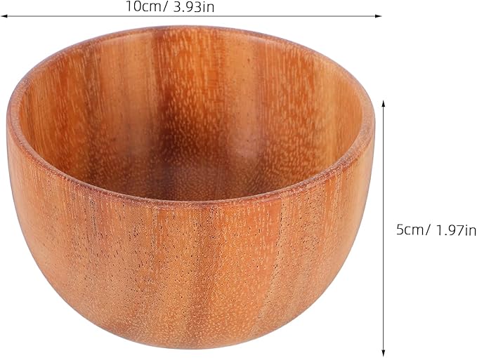 Healifty Wood Shaving Soap Bowl for Men Beard Bowl Travel Shaving Soap Dish for Smooth Lather Bathroom and Travel Use