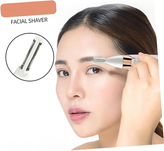 FOMIYES Rechargeable Hair Cutter Shaver for Women Multifunctional Trimmer and Eyebrow Washable Electric Depilator for Facial Hair Removal